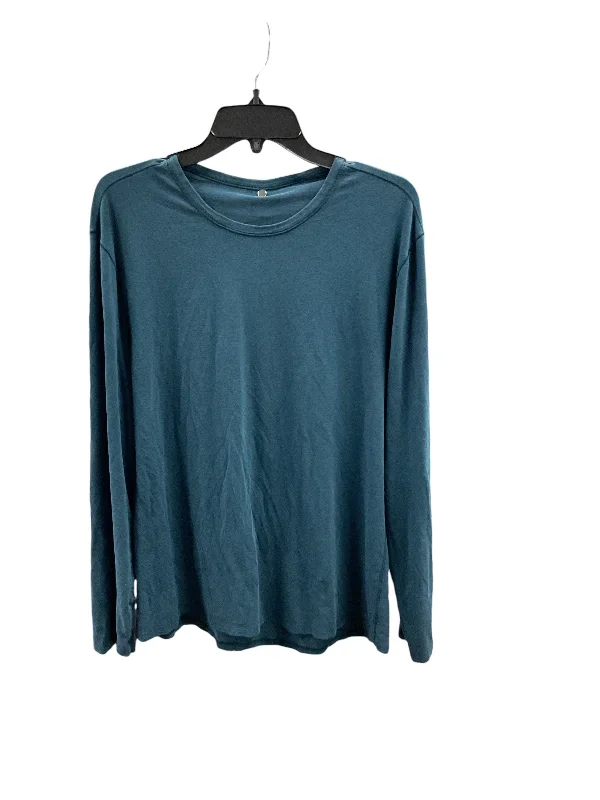 Athletic Top Long Sleeve Crewneck By Lululemon In Blue, Size: 10