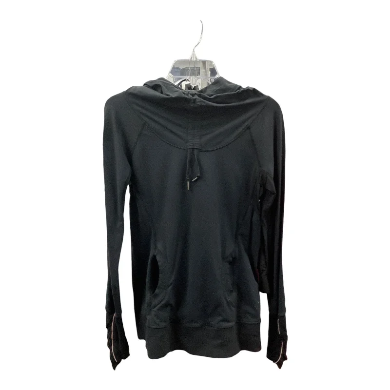 Athletic Top Long Sleeve Hoodie By Lululemon In Black, Size: 6