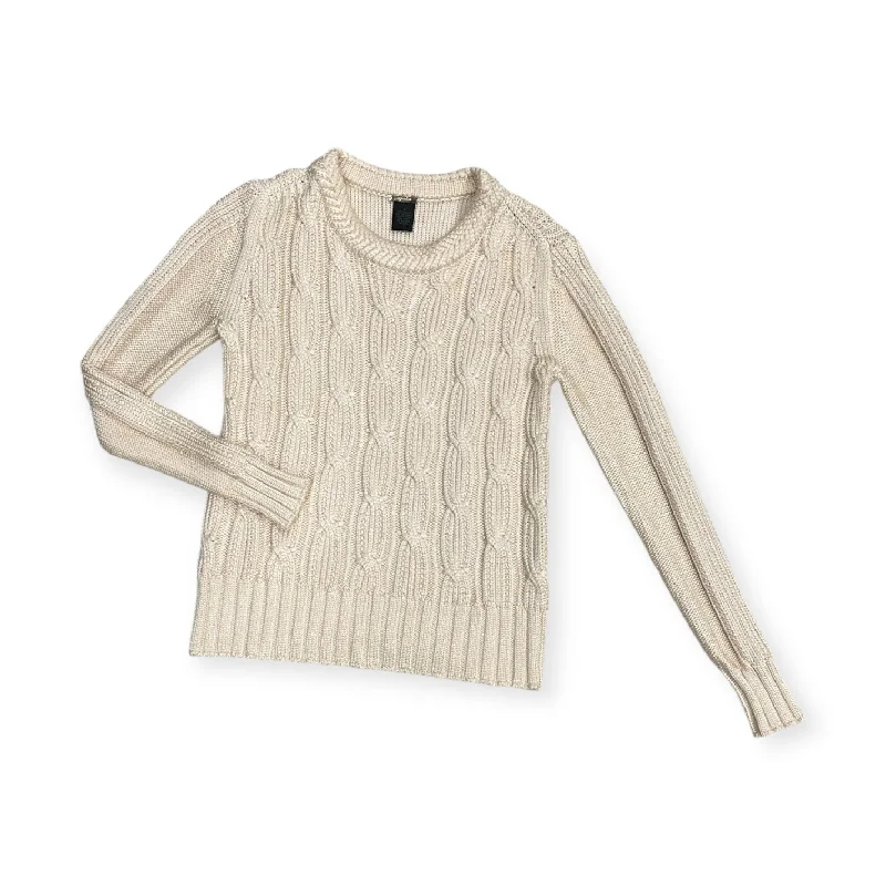 Sweater By Clothes Mentor In Cream, Size: S