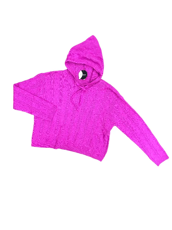 Sweatshirt Hoodie By Clothes Mentor In Pink, Size: L