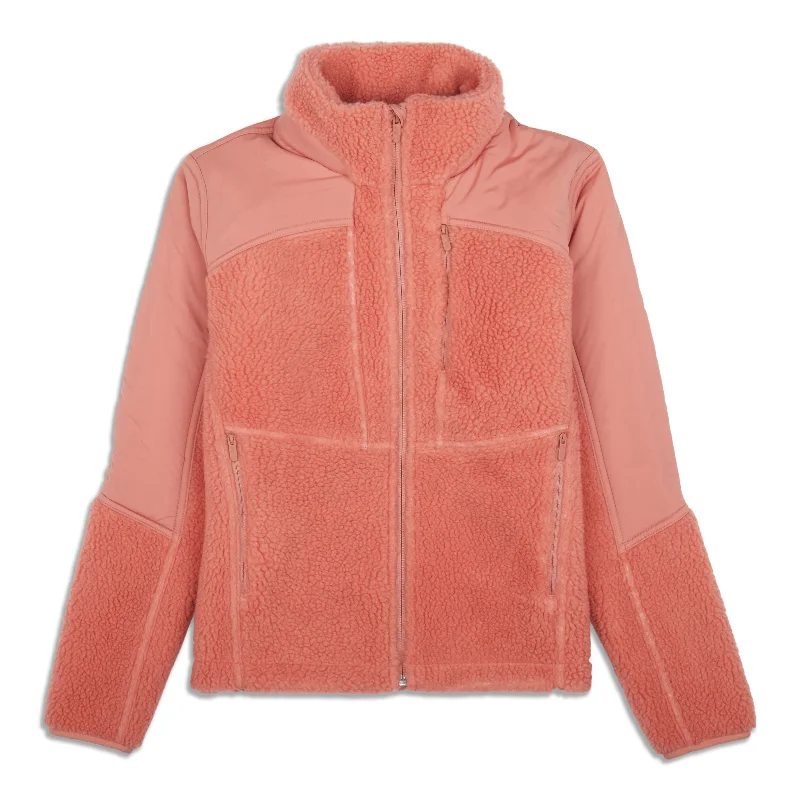 Textured Fleece Full Zip Jacket - Resale