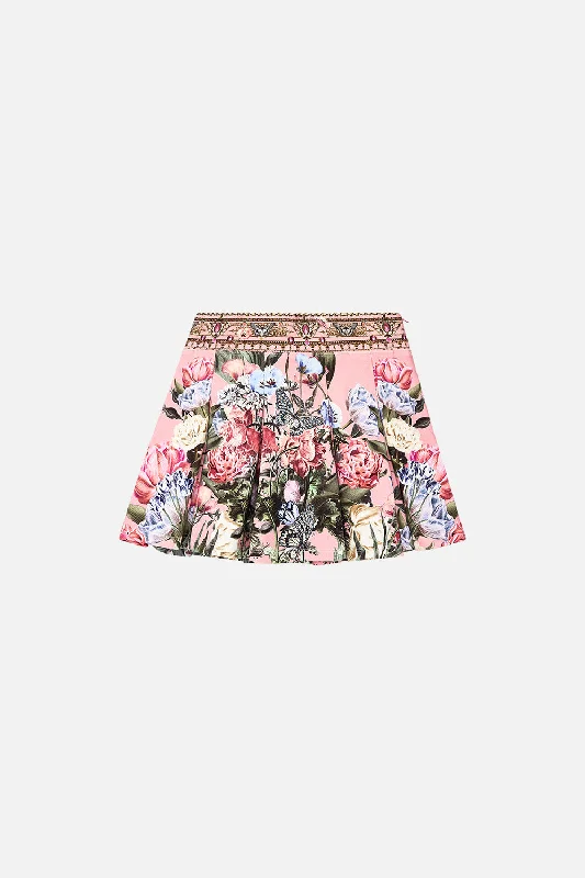 KIDS MINI BOX PLEAT SKIRT
 4-10 WOODBLOCK WONDER