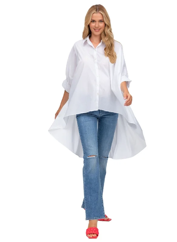 Ines Maternity Shirt with Asymmetrical Details