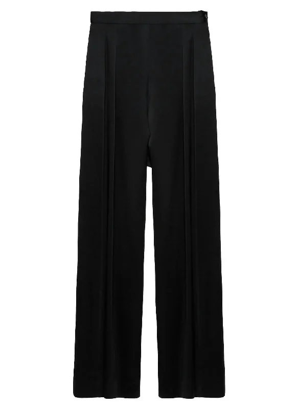 Satin Pant In Black