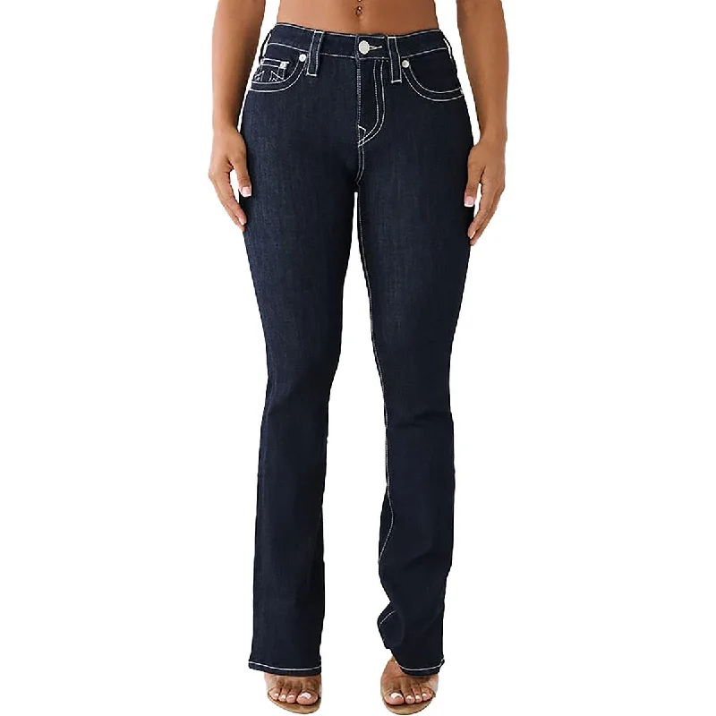 Womens Mid Rise Boot Cut Bootcut Jeans