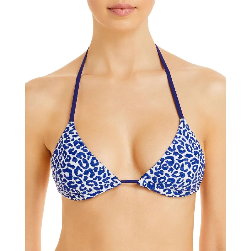 lemlem by Liya Kebede  Womens Halima Animal Print String Swim Top Separates