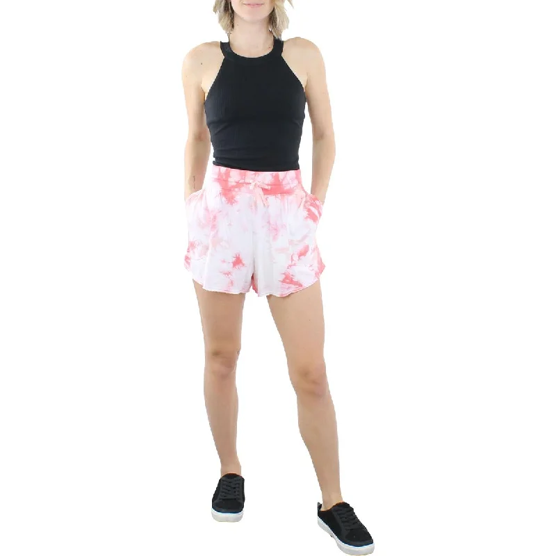 Splendid Womens Tie Dye Raw Hem Casual Shorts