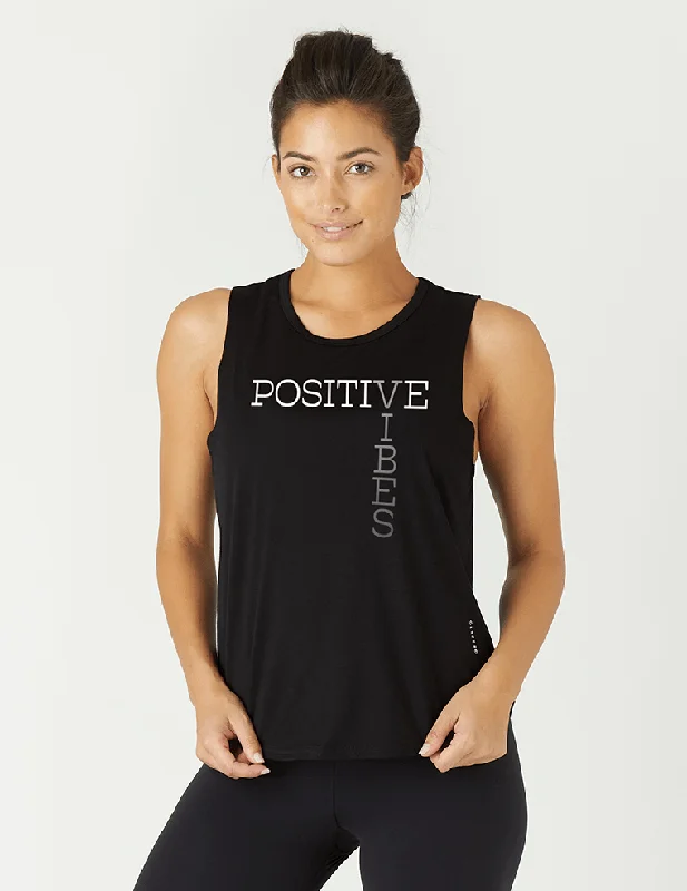 Glyder Positive Vibes Power Tank - Black