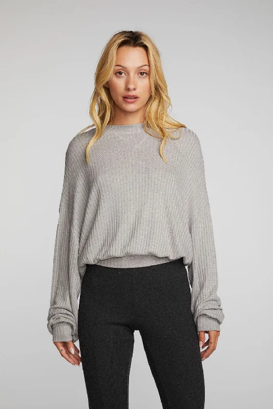 Thermal Waffle Long Sleeve Pullover